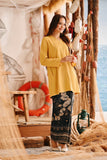 The Harbour Women Broderie Kurung Top - Dijon Mustard