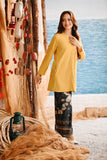 The Harbour Women Broderie Kurung Top - Dijon Mustard