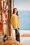 The Harbour Women Broderie Kurung Top - Dijon Mustard