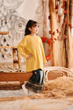 The Harbour Broderie Kurung Top - Dijon Mustard