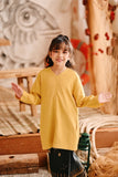 The Harbour Broderie Kurung Top - Dijon Mustard