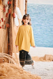 The Harbour Broderie Kurung Top - Dijon Mustard