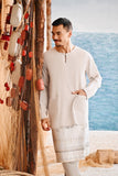 The Harbour Men Kurta - Light Grey