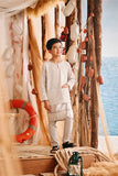 The Harbour Kurta - Light Grey