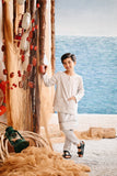 The Harbour Kurta - Light Grey