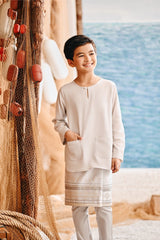 The Harbour Kurta - Light Grey