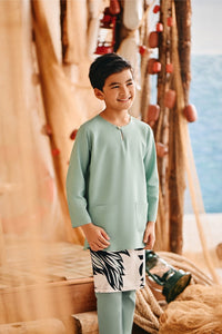 The Harbour Kurta - Vegan Green