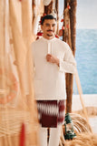 The Harbour Men Baju Melayu Top - White