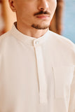 The Harbour Men Baju Melayu Top - White