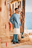 The Harbour Men Kurta - Arctic Blue