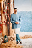 The Harbour Men Kurta - Arctic Blue