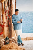 The Harbour Men Kurta - Arctic Blue