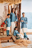 The Harbour Men Kurta - Arctic Blue