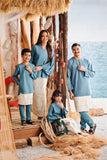 The Harbour Kurta - Arctic Blue