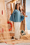 The Harbour Women Bell Sleeve Blouse - Arctic Blue