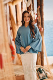 The Harbour Women Bell Sleeve Blouse - Arctic Blue