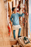 The Harbour Kurta - Arctic Blue