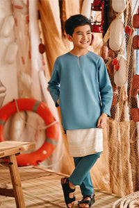 The Harbour Kurta - Arctic Blue