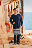 The Harbour Men Kurta - Navy Blue