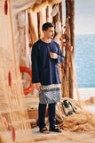 The Harbour Men Kurta - Navy Blue