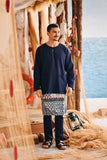 The Harbour Men Kurta - Navy Blue