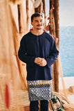 The Harbour Men Kurta - Navy Blue