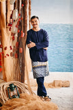 The Harbour Men Kurta - Navy Blue