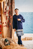 The Harbour Men Kurta - Navy Blue