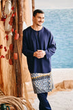 The Harbour Men Kurta - Navy Blue