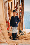 The Harbour Kurta - Navy Blue