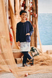 The Harbour Kurta - Navy Blue