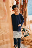 The Harbour Kurta - Navy Blue