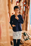 The Harbour Kurta - Navy Blue