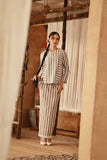 The Asal Kita Women Kedah Striped Blouse - LightTwin