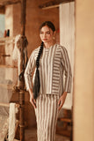 The Asal Kita Women Kedah Striped Blouse - LightTwin