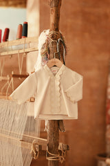 The Asal Kita Babies Embroidered Kebaya Top - Fog Cream