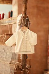The Asal Kita Babies Embroidered Kebaya Top - Whisper Cream