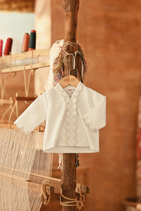 The Asal Kita Babies Embroidered Kebaya Top - Whisper Cream