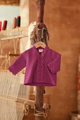 The Asal Kita Babies Embroidered Kebaya Top - Deep Fuchsia