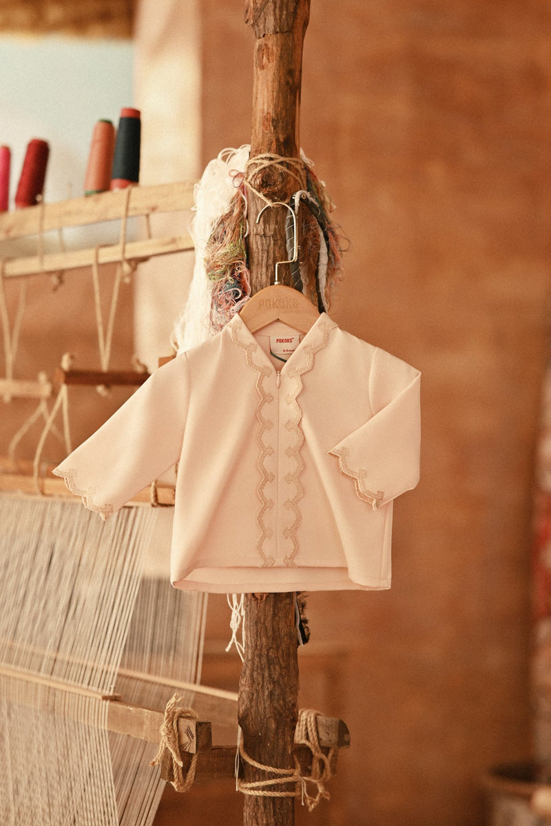 The Asal Kita Babies Embroidered Kebaya Top - Creamy