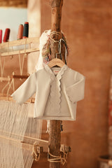 The Asal Kita Babies Embroidered Kebaya Top - Grey