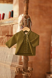 The Asal Kita Babies Embroidered Kebaya Top - Green Olive