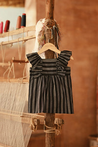 The Asal Kita Babies Dress - Phantom Stripe