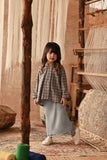 The Asal Kita Lace Skirt - Stone Grey