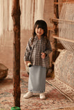 The Asal Kita Lace Skirt - Stone Grey