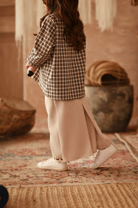 The Asal Kita Lace Skirt - Nude