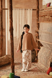 The Asal Kita Kedah Broderie Blouse - Latte