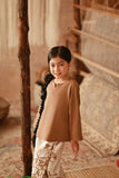 The Asal Kita Kedah Broderie Blouse - Latte