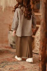 The Asal Kita Lace Skirt - Dark Olive