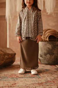 The Asal Kita Lace Skirt - Dark Olive